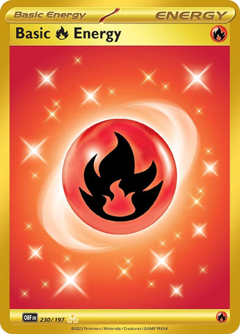 Image for Basic Fire Energy (230/197) (SV03: Obsidian Flames) - Pokemon