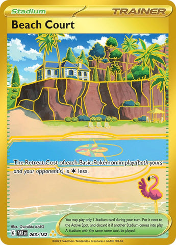 Image for Beach Court (263/182) (SV04: Paradox Rift) - Pokemon