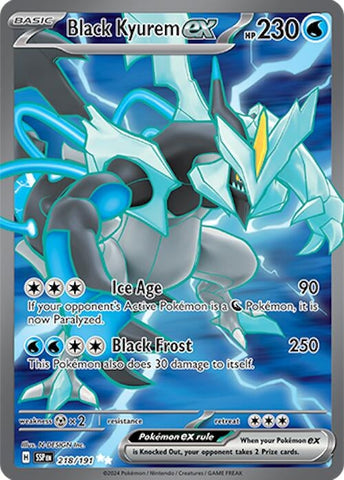 Image for Black Kyurem ex (218/191) (SV08: Surging Sparks) - Pokemon