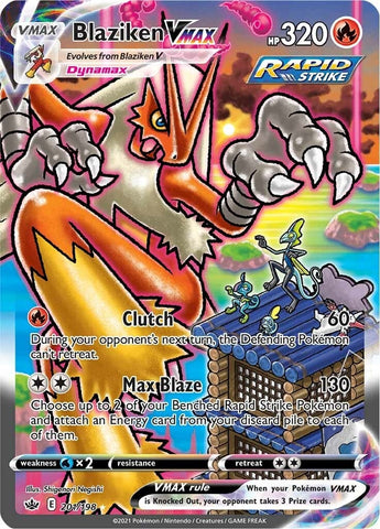 Image for Blaziken VMAX (Alternate Art Secret) (201/198) (SWSH06: Chilling Reign) - Pokemon