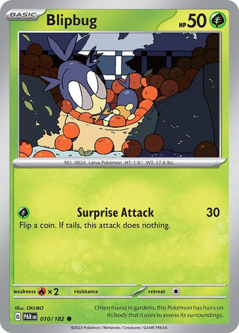 Image for Blipbug (010/182) (SV04: Paradox Rift) - Pokemon