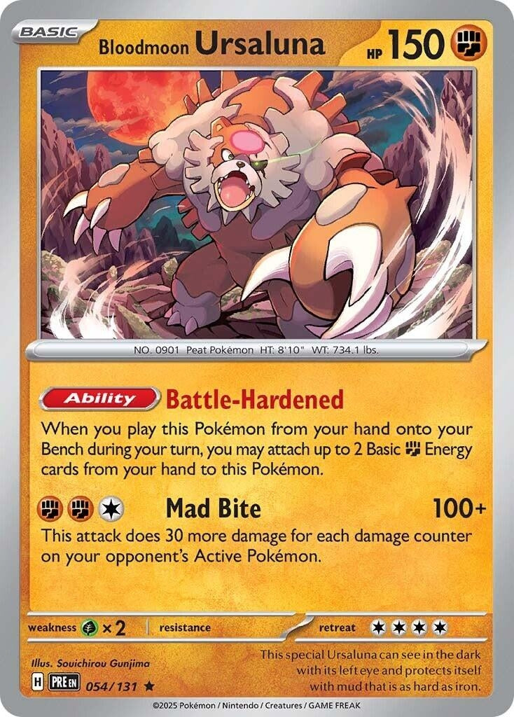 Image for Bloodmoon Ursaluna (054/131) (SV: Prismatic Evolutions) - Pokemon