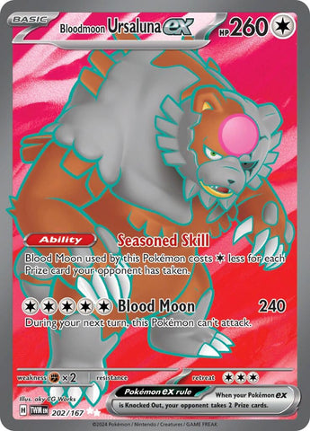 Image for Bloodmoon Ursaluna ex (202/167) (SV06: Twilight Masquerade) - Pokemon
