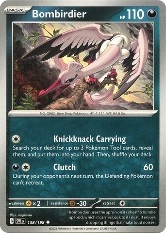 Image for Bombirdier (138/198) (SV01: Scarlet & Violet Base Set) - Pokemon