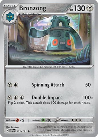 Image for Bronzong (127/191) (SV08: Surging Sparks) - Pokemon