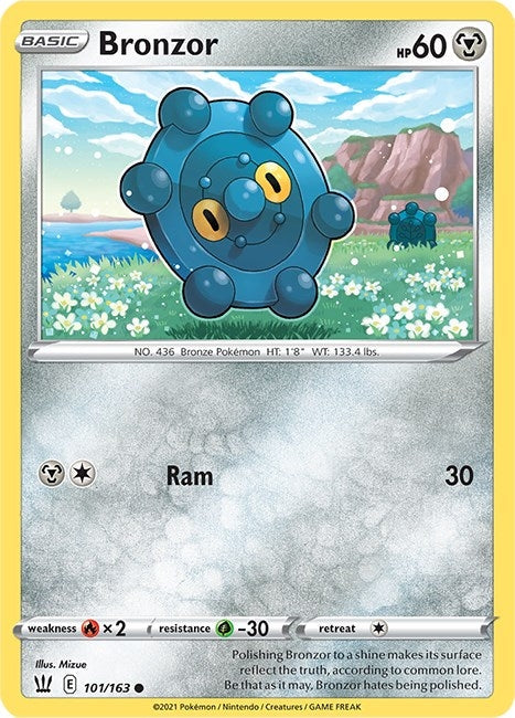 Image for Bronzor (101/163) (SWSH05: Battle Styles) - Pokemon