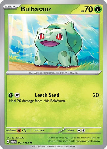 Image for Bulbasaur (001/165) (SV: Scarlet & Violet 151) - Pokemon
