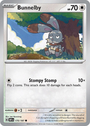 Image for Bunnelby (175/197) (SV03: Obsidian Flames) - Pokemon