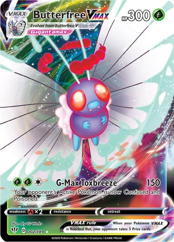 Image for Butterfree VMAX (002/189) (SWSH03: Darkness Ablaze) - Pokemon