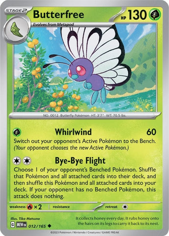 Image for Butterfree (012/165) (SV: Scarlet & Violet 151) - Pokemon