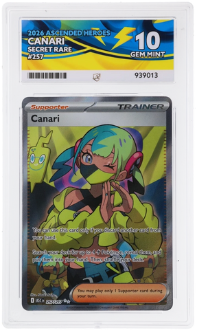 CANARI - SECRET RARE - ASCENDED HEROES - ACE 10 ACE Grading