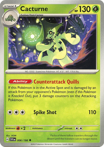 Image for Cacturne (006/198) (SV01: Scarlet & Violet Base Set) - Pokemon