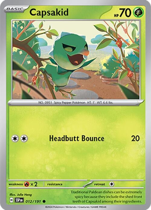 Image for Capsakid (012/191) (SV08: Surging Sparks) - Pokemon