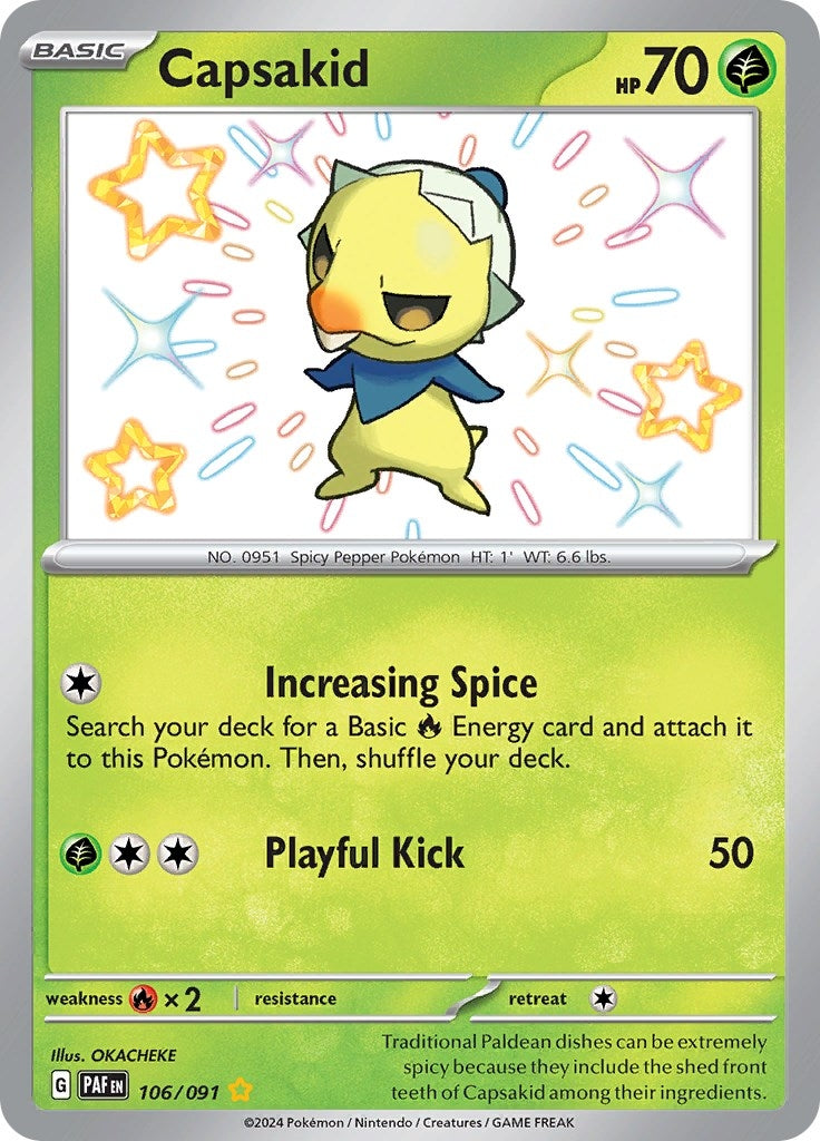 Image for Capsakid (106/091) (SV: Paldean Fates) - Pokemon