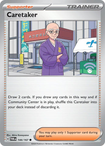 Image for Caretaker (144/167) (SV06: Twilight Masquerade) - Pokemon