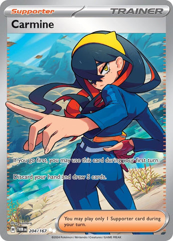 Image for Carmine (204/167) (SV06: Twilight Masquerade) - Pokemon