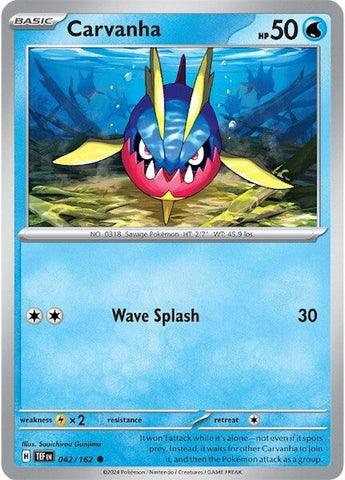 Image for Carvanha (042/162) (SV05: Temporal Forces) - Pokemon