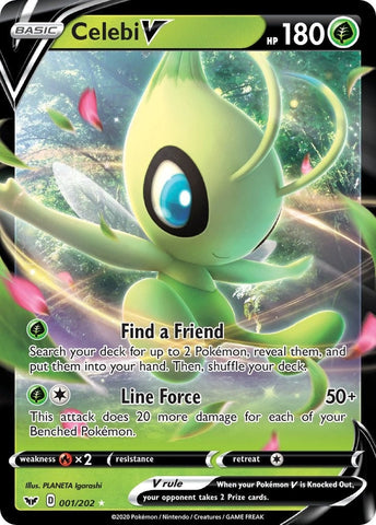 Image for Celebi V (001/202) (SWSH01: Sword & Shield Base Set) - Pokemon
