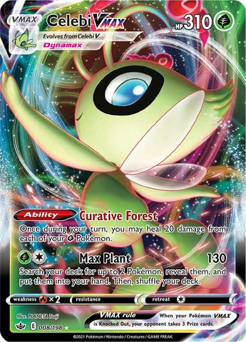 Image for Celebi VMAX (008/198) (SWSH06: Chilling Reign) - Pokemon