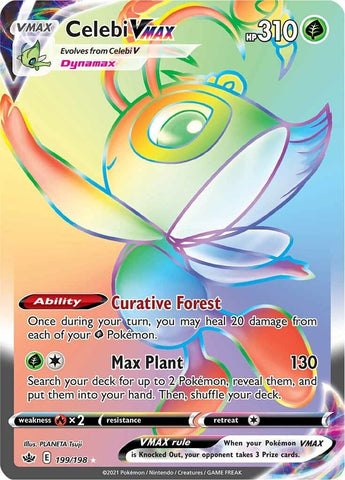 Image for Celebi VMAX (Secret) (199/198) (SWSH06: Chilling Reign) - Pokemon
