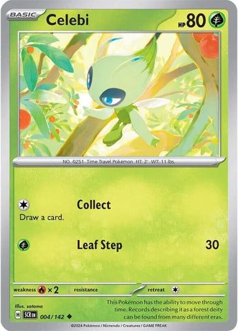 Image for Celebi (004/142) (SV07: Stellar Crown) - Pokemon