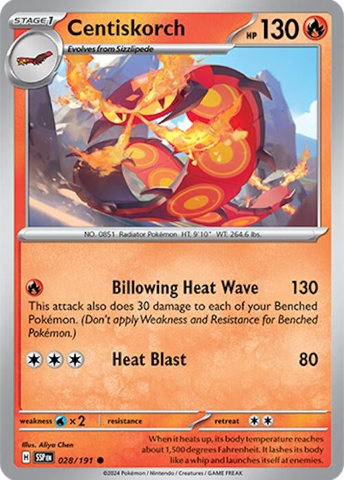 Image for Centiskorch (028/191) (SV08: Surging Sparks) - Pokemon