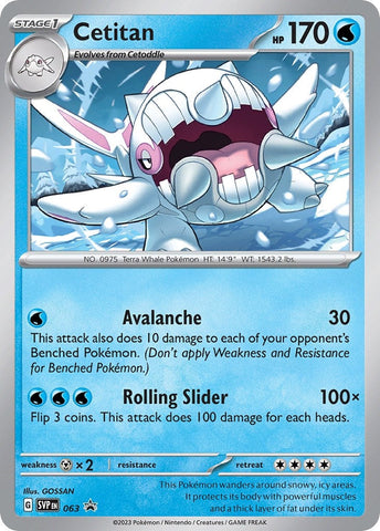Image for Cetitan - 063 (063) (SV: Scarlet & Violet Promo Cards) - Pokemon
