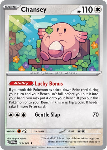 Image for Chansey (113/165) (SV: Scarlet & Violet 151) - Pokemon