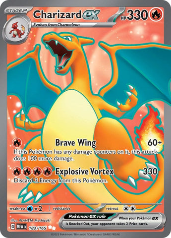 Image for Charizard ex (183/165) (SV: Scarlet & Violet 151) - Pokemon
