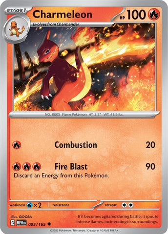 Image for Charmeleon (005/165) (SV: Scarlet & Violet 151) - Pokemon
