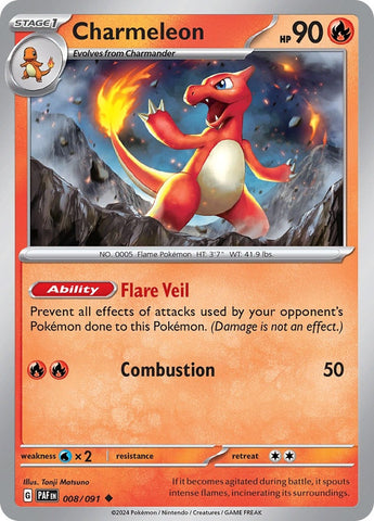 Image for Charmeleon (008/091) (SV: Paldean Fates) - Pokemon