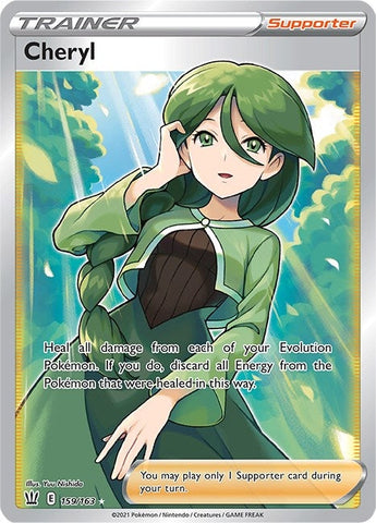 Image for Cheryl (Full Art) (159/163) (SWSH05: Battle Styles) - Pokemon