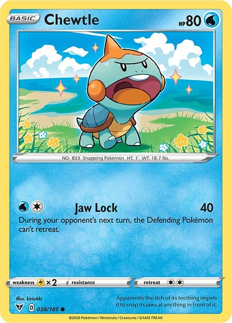 Image for Chewtle (038/185) (SWSH04: Vivid Voltage) - Pokemon