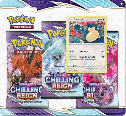 Image for Chilling Reign 3 Pack Blister [Snorlax] - Pokemon