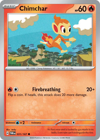 Image for Chimchar (031/167) (SV06: Twilight Masquerade) - Pokemon