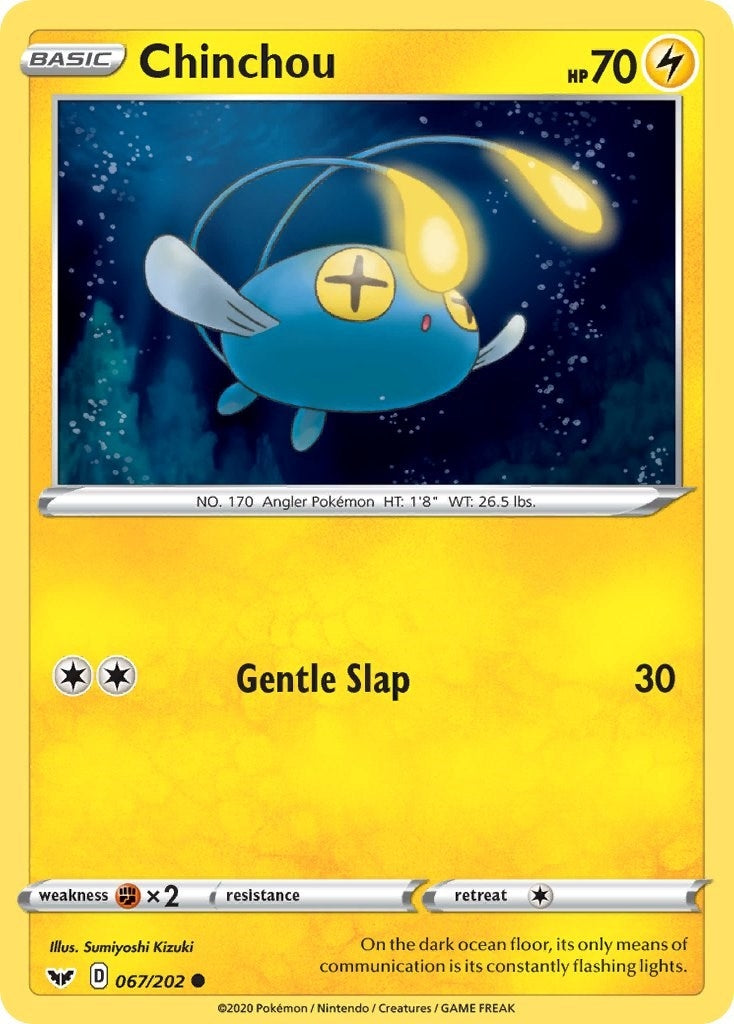 Image for Chinchou (067) (067/202) (SWSH01: Sword & Shield Base Set) - Pokemon