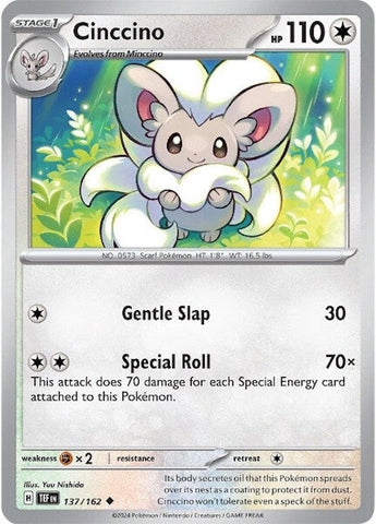 Image for Cinccino (137/162) (SV05: Temporal Forces) - Pokemon