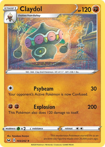 Image for Claydol (103/202) (SWSH01: Sword & Shield Base Set) - Pokemon