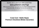 Image for Code Card - Battle Styles Premium Checklane Blister [Tyranitar] (SWSH05: Battle Styles) - Pokemon