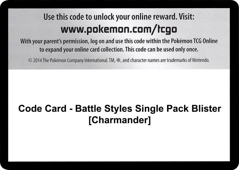 Image for Code Card - Battle Styles Single Pack Blister [Charmander] (SWSH05: Battle Styles) - Pokemon