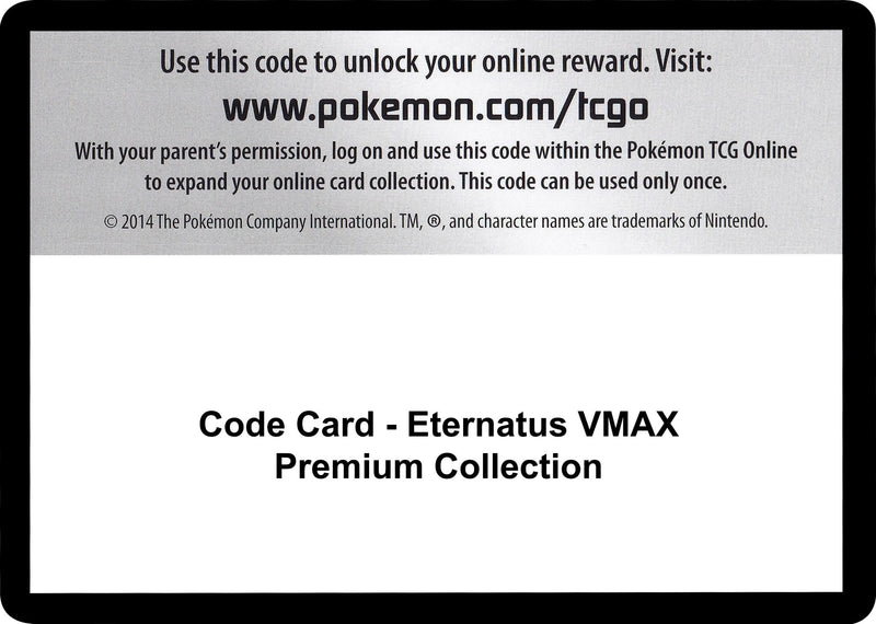 Image for Code Card - Eternatus VMAX Premium Collection (SWSH03: Darkness Ablaze) - Pokemon