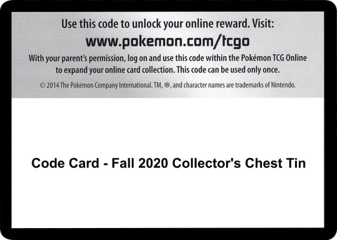 Image for Code Card - Fall 2020 Collector's Chest Tin (SWSH04: Vivid Voltage) - Pokemon