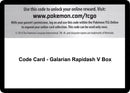 Image for Code Card - Galarian Rapidash V Box (SWSH05: Battle Styles) - Pokemon