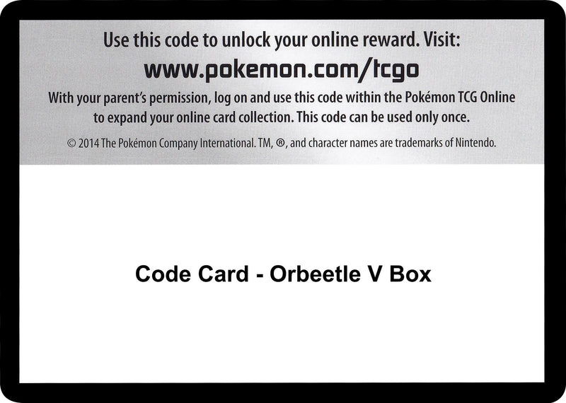 Image for Code Card - Orbeetle V Box (SWSH04: Vivid Voltage) - Pokemon