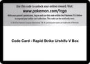 Image for Code Card - Rapid Strike Urshifu V Box (SWSH05: Battle Styles) - Pokemon