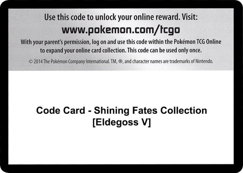 Image for Code Card - Shining Fates Collection [Eldegoss V] (Shining Fates) - Pokemon
