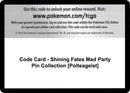 Image for Code Card - Shining Fates Mad Party Pin Collection [Polteageist] (Shining Fates) - Pokemon