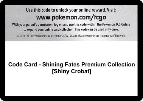 Image for Code Card - Shining Fates Premium Collection [Shiny Crobat] (Shining Fates) - Pokemon