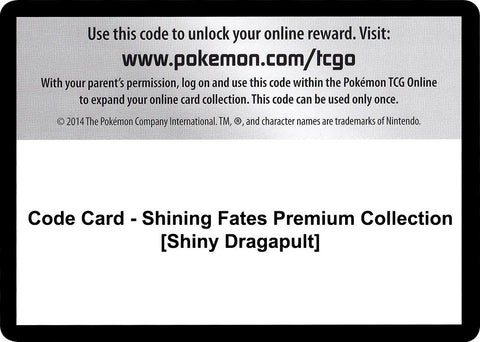 Image for Code Card - Shining Fates Premium Collection [Shiny Dragapult] (Shining Fates) - Pokemon