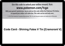 Image for Code Card - Shining Fates V Tin [Cramorant V] (Shining Fates) - Pokemon